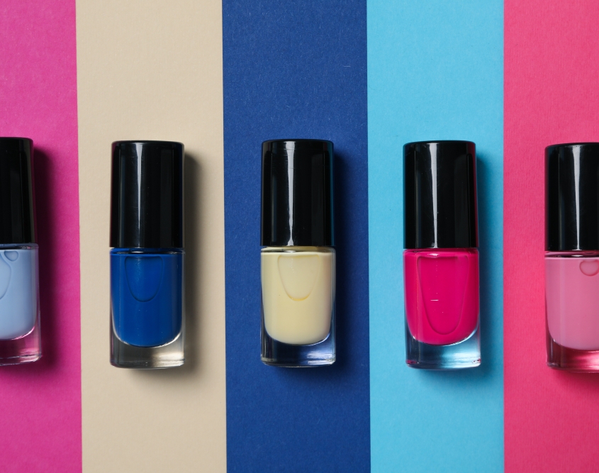 Multicolored Nail Polish